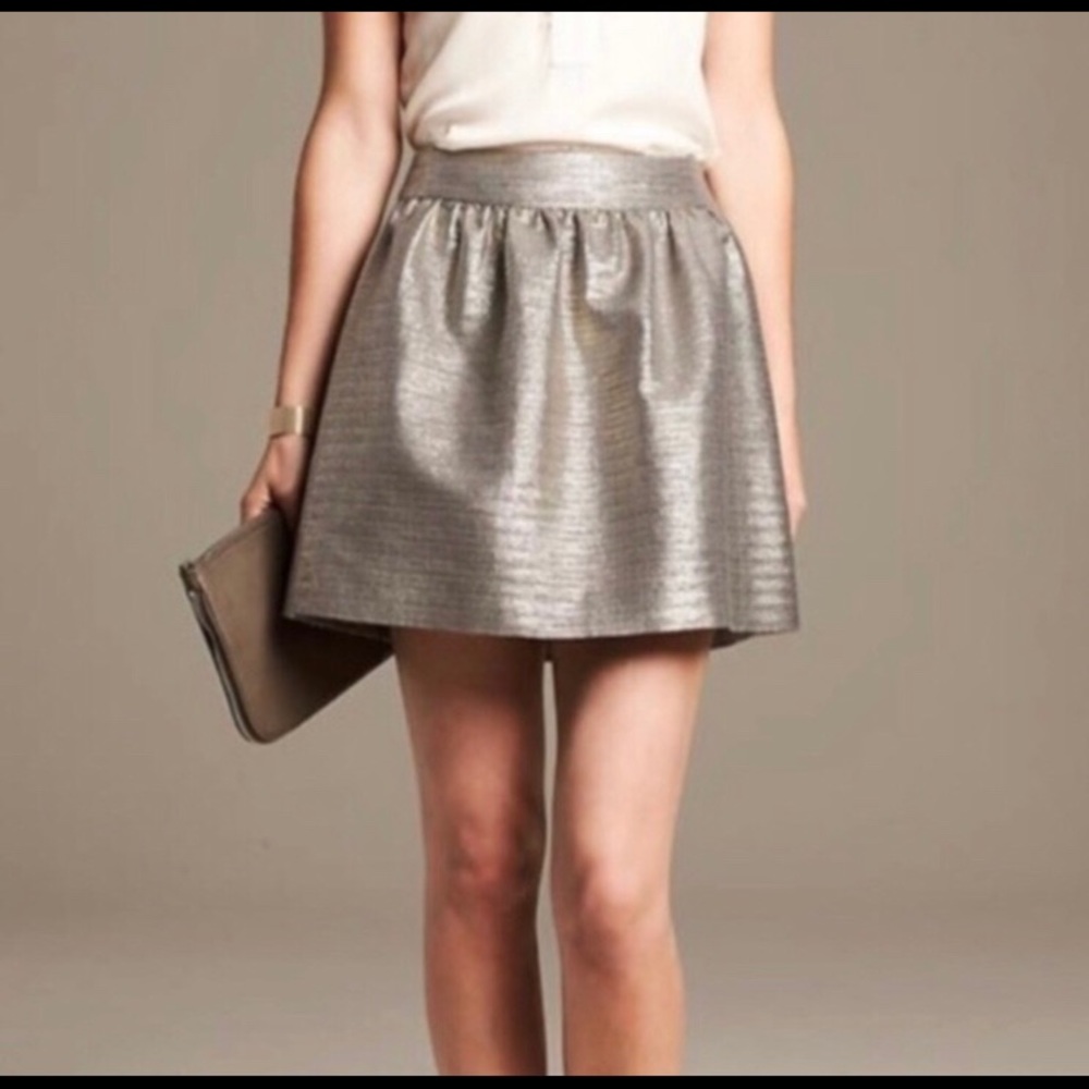 Banana Republic Heritage Metallic Skirt Size 4